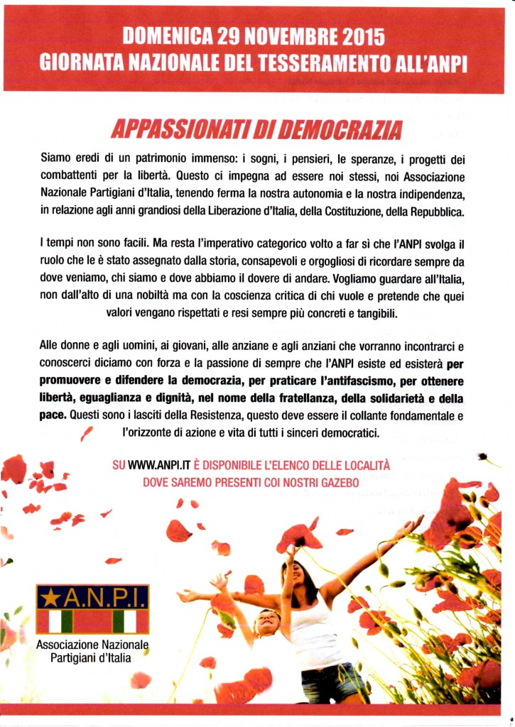 Giornata Nazionale Tesseramento 29.11.15