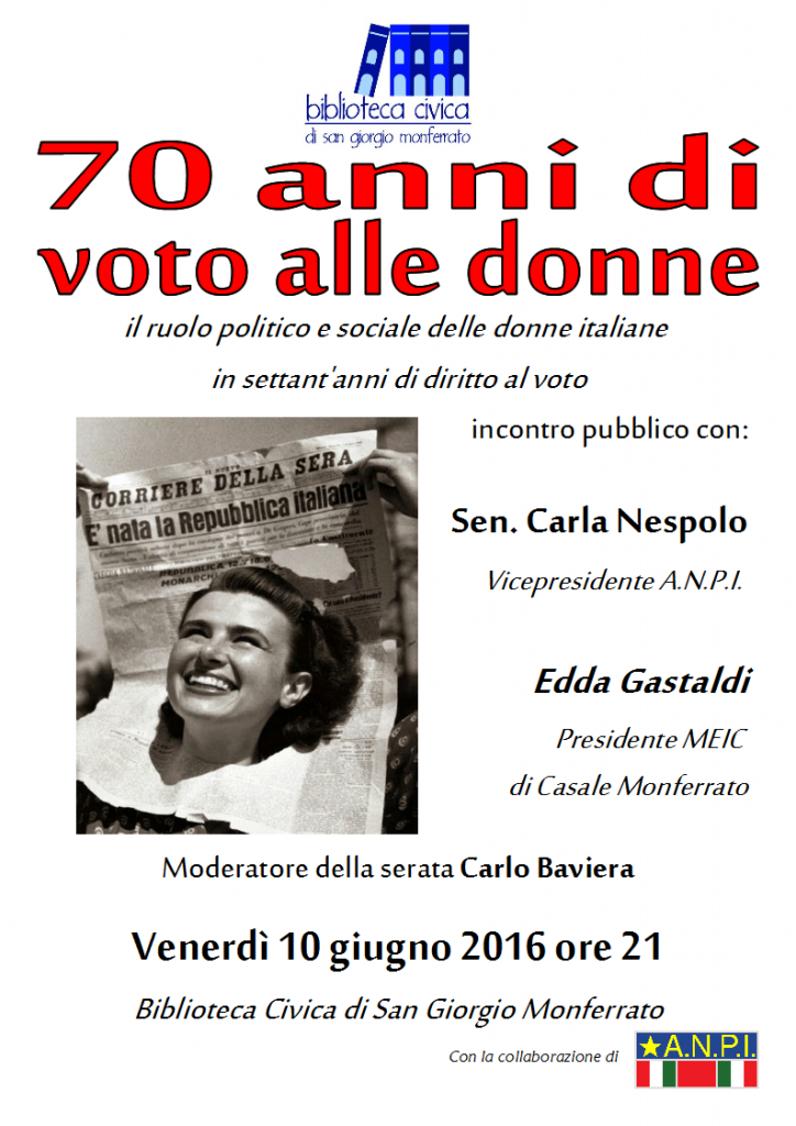 70 anni voto donne