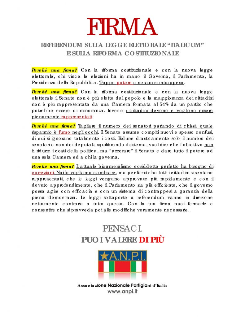 perchè una firma